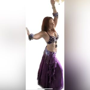 Full professional belly dancer outfit - 3 Piece set